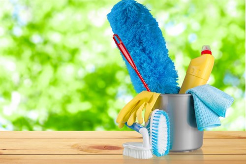 Commercial cleaning equipment ready for office cleaning in Roehampton