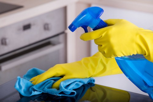 Professional cleaning supplies used for office cleaning in Roehampton