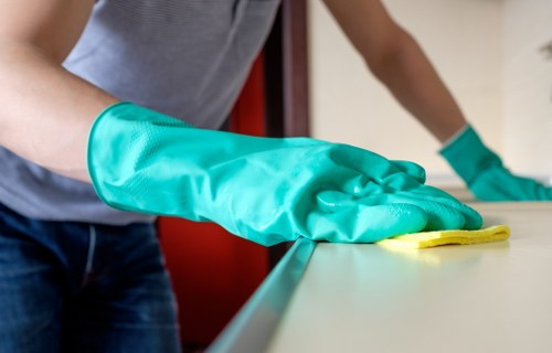 Roehampton cleaning team preparing a deep clean with equipment and supplies